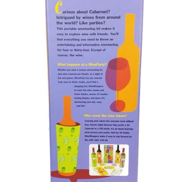 Wine Drinker Party By Smarts R530 The Sniff Swirl and Sip Wine Tasting Kit New - Picture 3 of 5
